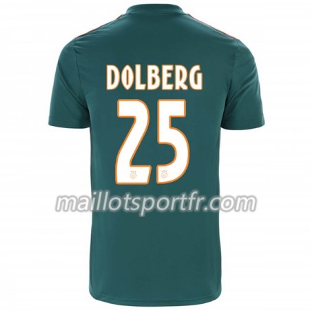 Maillot de Foot Ajax Amsterdam Kasper Dolberg 25 Extérieur 2019/20